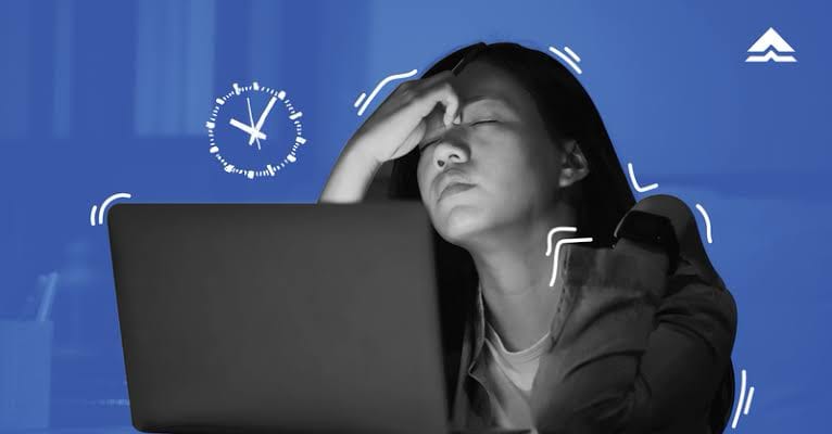 Busy student life scene representing school and work responsibilities